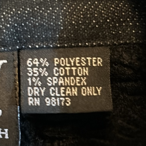 WORTH Black Modern High Collar Denim Jacket Size 8 - Picture 6 of 7